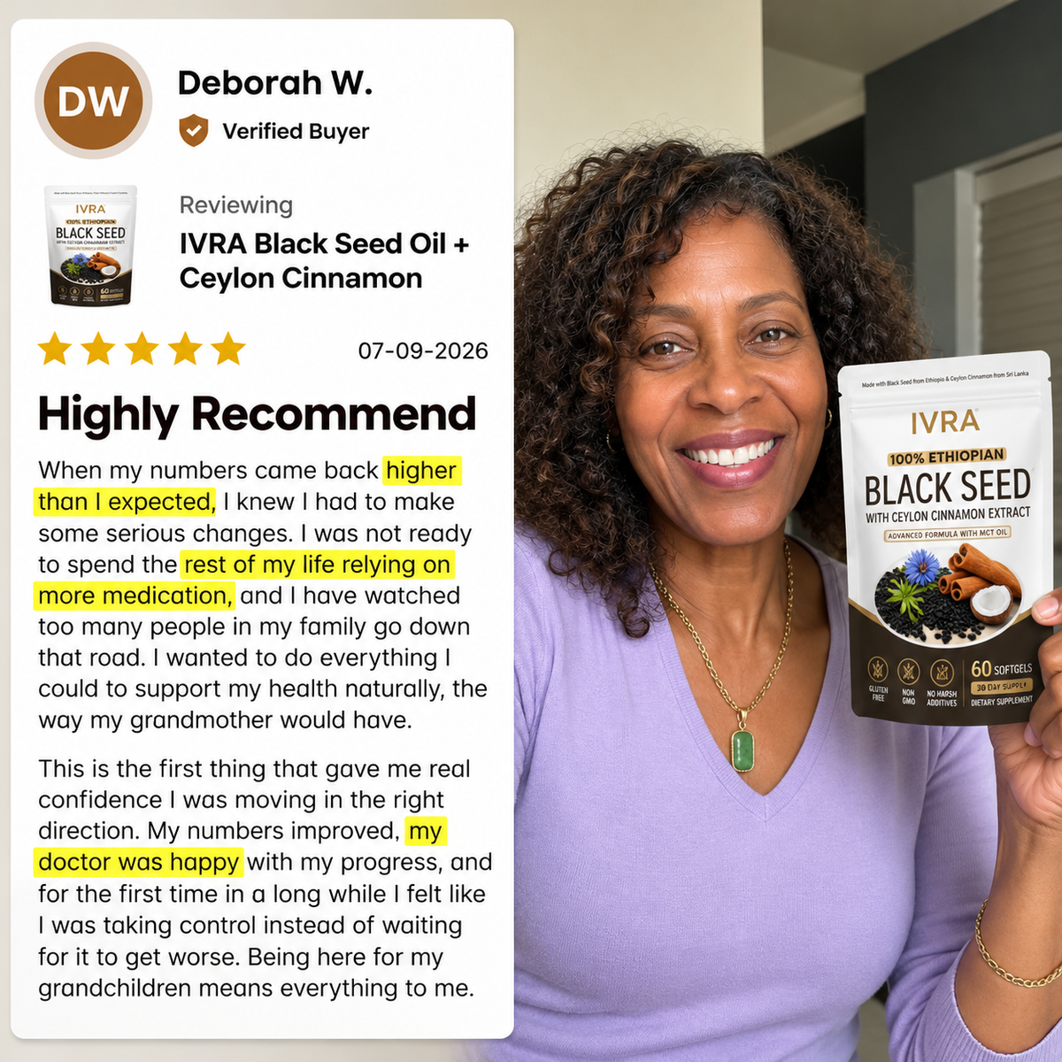 Ethiopian Black Seed Oil + Ceylon Cinnamon with MCT Oil